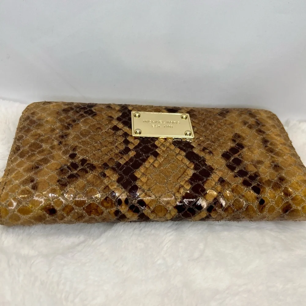 Michael Kors Snake Print Wallet - Picture 3 of 7